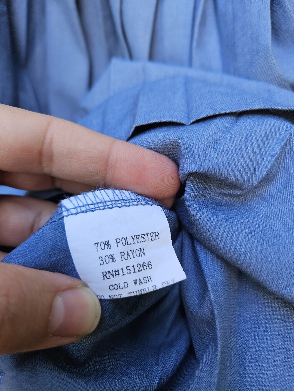 Petit Clair blue pleated elastic waist skirt size 12 - Picture 4 of 5